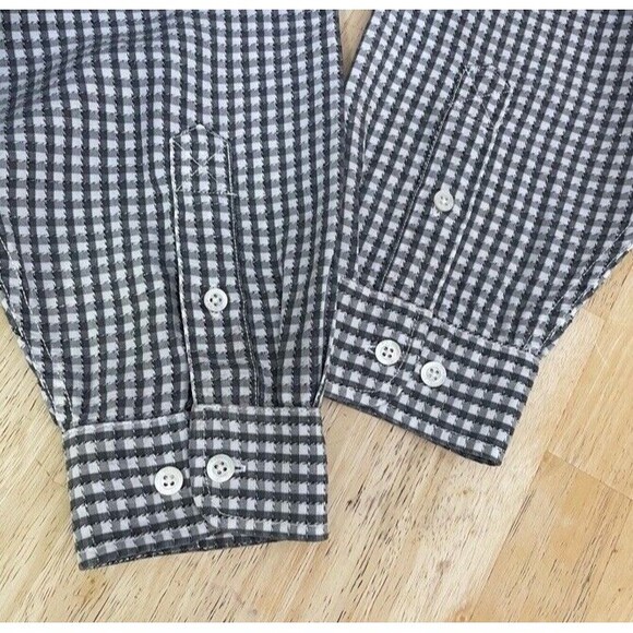 TOMMY BAHAMA Indigo Palms Linen Tencel Checkered Textured Buttoned Shirt XXL - Picture 3 of 8